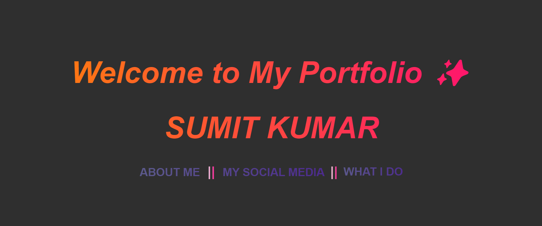 Sumit | Portfolio
